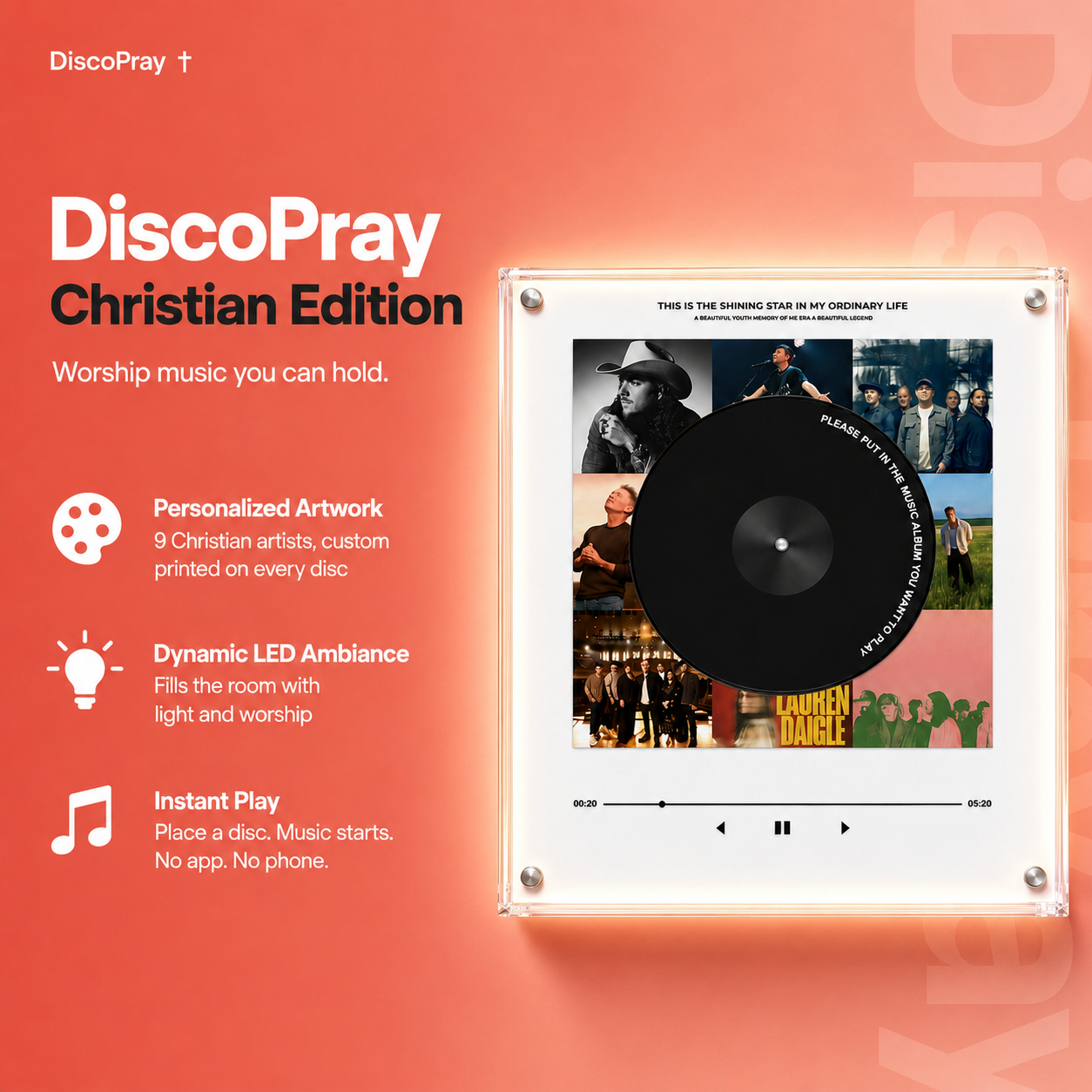 DiscoPray™ Christian Worship Music Gift
